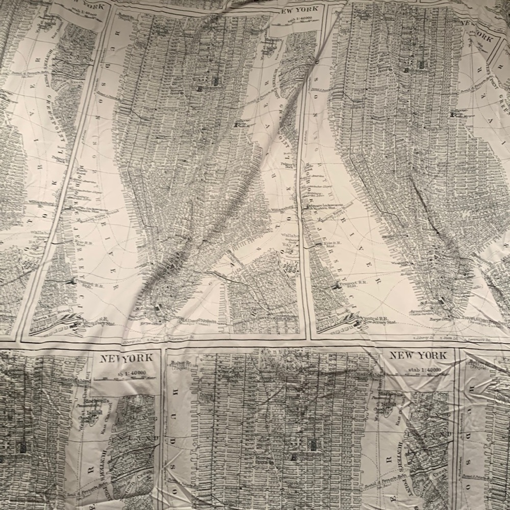 H&M New York City map duvet cover
